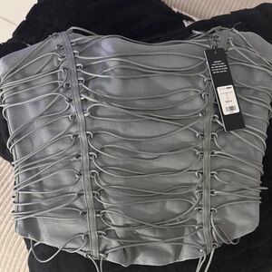 Stylish Gray Women's Corset